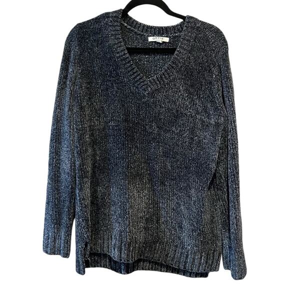 Orvis Women’s Chenille V-Neck Sweater size M blue gray - Picture 9 of 9